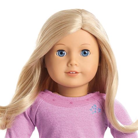 american girl doll blonde hair blue eyes